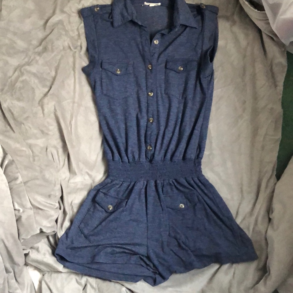 Button down romper